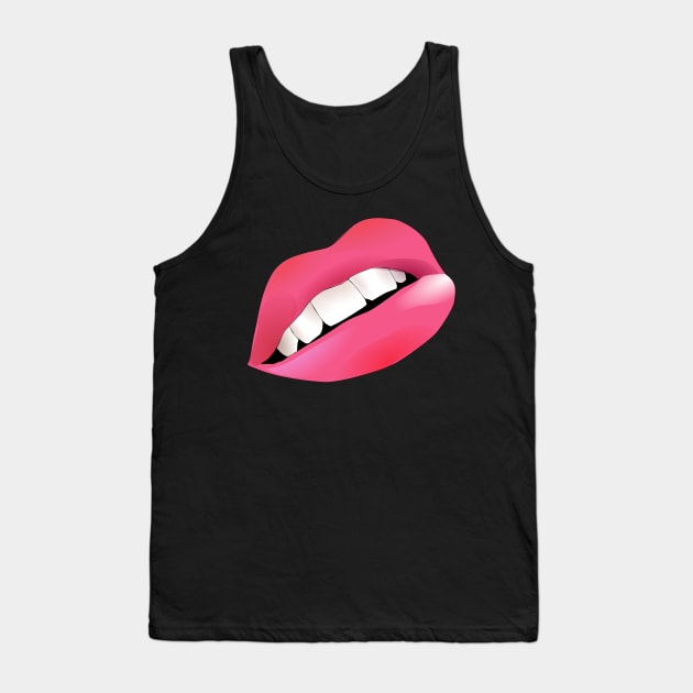 Lips Tank Top by cameradog